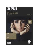 APLI Fotópapír, tintasugaras, A4, 200 g, fényes, APLI "Photo bright"