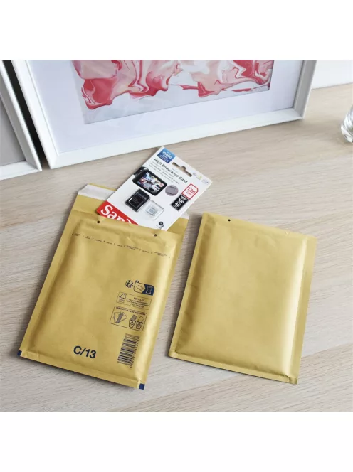 Légpárnás tasak 13/C szilikon külső méret 170x225mm, belső méret 150x215mm, Bluering® barna