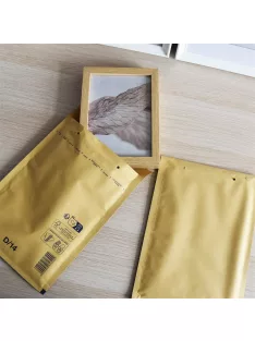   Légpárnás tasak 14/D szilikon külső méret 200x275mm, belső méret 180x265mm, Bluering® barna