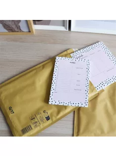   Légpárnás tasak 17/G szilikon külső méret 250x350mm, belső méret 230x340mm, Bluering® barna