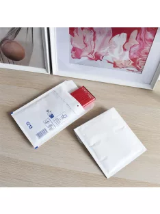   Légpárnás tasak 13/C szilikon külső méret 170x225mm, belső méret 150x215mm, Bluering® fehér