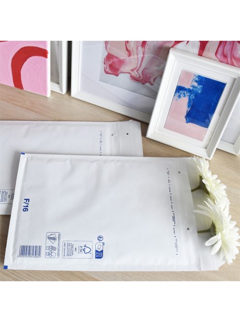 Légpárnás tasak 16/F szilikon külső méret 240x350mm, belső méret 220x340mm, Bluering® fehér