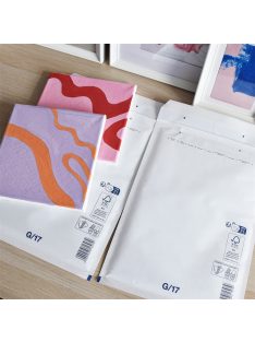   Légpárnás tasak 17/G szilikon külső méret 250x350mm, belső méret 230x340mm, Bluering® fehér