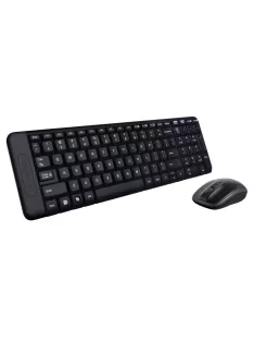   LOGITECH Egér- és billentyűzet készlet, vezeték nélküli, USB, HUN, LOGITECH "MK220", fekete