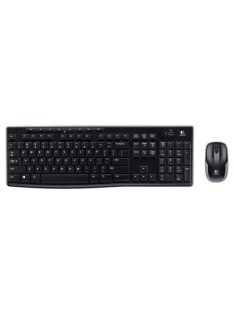   LOGITECH Egér- és billentyűzet készlet, vezeték nélküli, USB, HUN, LOGITECH "MK270", fekete