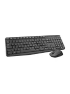 LOGITECH Egér- és billentyűzet készlet, vezeték nélküli, USB, HUN, LOGITECH "MK235"
