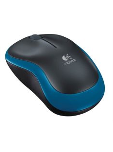   LOGITECH Egér, vezeték nélküli, optikai, közepes méret, USB, LOGITECH "M185", kék