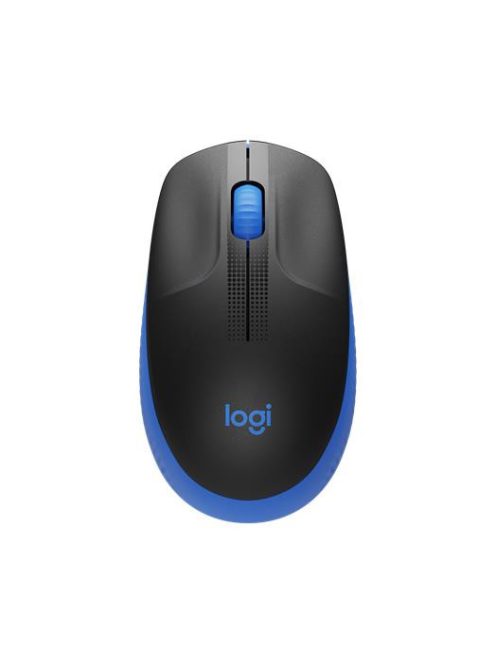 LOGITECH Egér, vezeték nélküli, optikai, USB, LOGITECH, "M190", kék