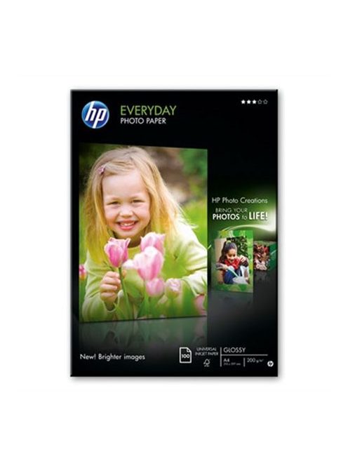 HP Q2510A Fotópapír, tintasugaras, A4, 200 g, fényes, HP