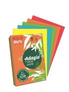 REY Másolópapír, színes, A4, 80 g, 5x100 lap, REY "Adagio", intenzív mix