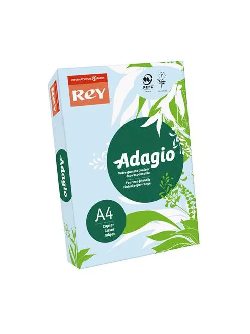 REY Másolópapír, színes, A4, 80 g, REY "Adagio", pasztell kék