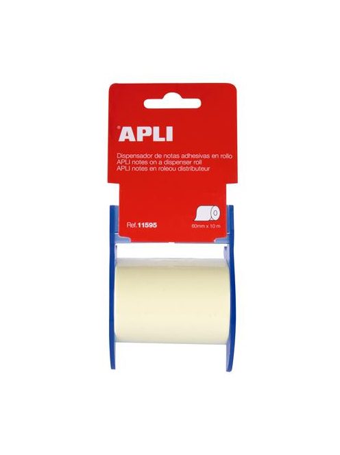 APLI Öntapadó jegyzetpapír tekercsben, APLI, 60 mm x 10 m