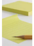 APLI Öntapadó jegyzettömb, vonalas, 100x150 mm, 100 lap, APLI "Classic", sárga