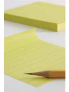   APLI Öntapadó jegyzettömb, vonalas, 100x150 mm, 100 lap, APLI "Classic", sárga