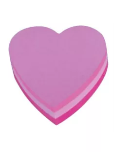 3M POSTIT Öntapadó jegyzettömb, szív, 225 lap, 3M POSTIT