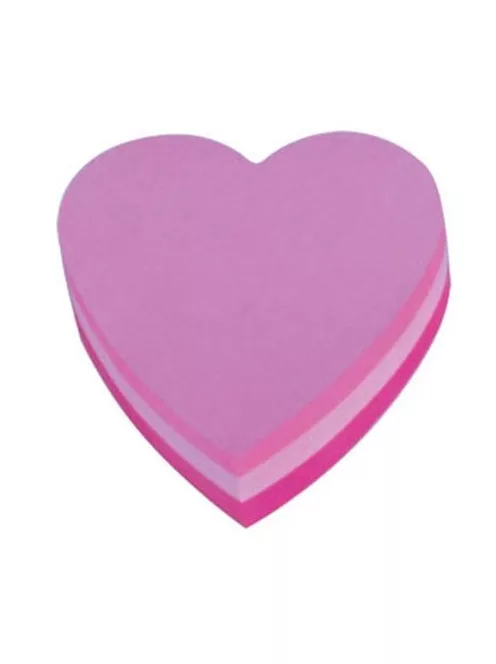 3M POSTIT Öntapadó jegyzettömb, szív, 225 lap, 3M POSTIT