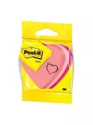 3M POSTIT Öntapadó jegyzettömb, szív, 225 lap, 3M POSTIT
