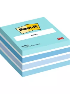   3M POSTIT Öntapadó jegyzettömb, 76x76 mm, 450 lap, 3M POSTIT, aquarell kék