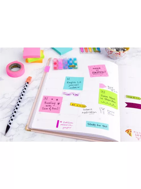 3M POSTIT Öntapadó jegyzettömb, 76x76 mm, 450 lap, 3M POSTIT, aquarell zöld