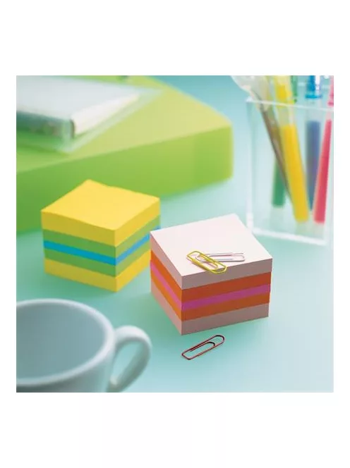 3M POSTIT Öntapadó jegyzettömb, 51x51 mm, 400 lap, 3M POSTIT, lime