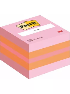   3M POSTIT Öntapadó jegyzettömb, 51x51 mm, 400 lap, 3M POSTIT, pink