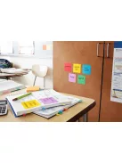 3M POSTIT Öntapadó jegyzettömb, 76x127 mm, 5x90 lap, 3M POSTIT "Super Sticky Boots", vegyes színek