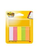 3M POSTIT Jelölőcímke, papír, 5x100 lap, 15x50 mm, 3M POSTIT, vegyes
