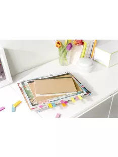   3M POSTIT Jelölőcímke, papír, 5x50 lap, 15x50 mm, 3M POSTIT, "Beachside"