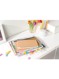   3M POSTIT Jelölőcímke, papír, 5x100 lap, 15x50 mm, 3M POSTIT, vegyes