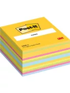 3M POSTIT Öntapadó jegyzettömb, 76x76 mm, 450 lap, 3M POSTIT, vegyes színek