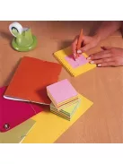 3M POSTIT Öntapadó jegyzettömb, 76x76 mm, 450 lap, 3M POSTIT, vegyes színek