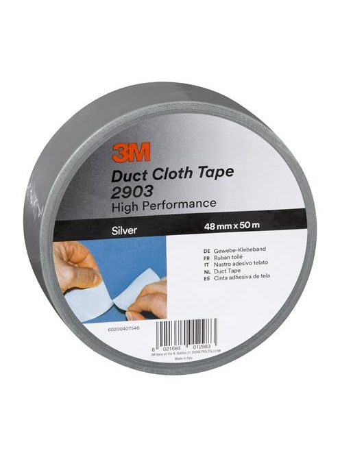 3M SCOTCH Ragasztószalag, vinyl, 48 mm x 50 m, 3M SCOTCH "Duct", ezüst