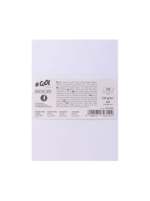 COOL BY VICTORIA Rajzlap, famentes, A4, 120 g/m2, COOL BY VICTORIA