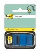 3M POSTIT Jelölőcímke, műanyag, 50 lap, 25x43 mm, 3M POSTIT, kék