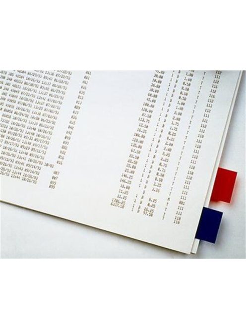 3M POSTIT Jelölőcímke, műanyag, 50 lap, 25x43 mm, 3M POSTIT, kék