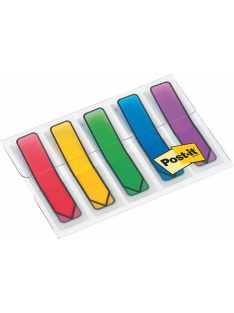   3M POSTIT Jelölőcímke, műanyag, 5x20 lap, 11,9x43,2 mm, nyíl, 3M POSTIT, vegyes