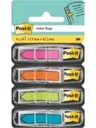 3M POSTIT Jelölőcímke, műanyag, 4x24 lap, 11,9x43,2 mm, nyíl, 3M POSTIT, vegyes