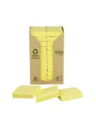 3M POSTIT Öntapadó jegyzettömb, 38x51 mm, 24x100 lap, környezetbarát, 3M POSTIT, sárga