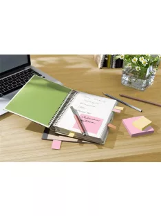   3M POSTIT Öntapadó jegyzettömb, 76x76 mm, 6x100 lap, környezetbarát, 3M POSTIT "Nature", vegyes pasztell színek