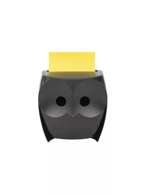 3M POSTIT Jegyzettömb adagoló, "Z", 3M POSTIT "Bagoly", fekete