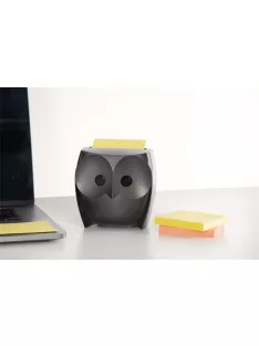   3M POSTIT Jegyzettömb adagoló, "Z", 3M POSTIT "Bagoly", fekete