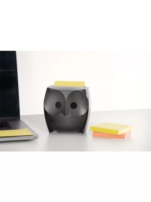 3M POSTIT Jegyzettömb adagoló, "Z", 3M POSTIT "Bagoly", fekete