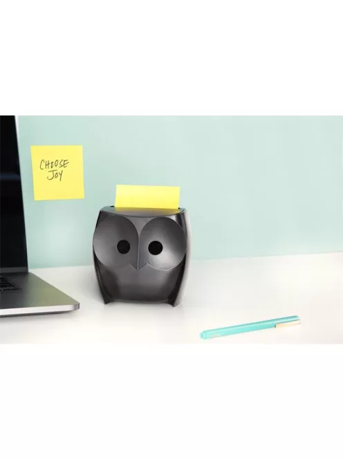 3M POSTIT Jegyzettömb adagoló, "Z", 3M POSTIT "Bagoly", fekete