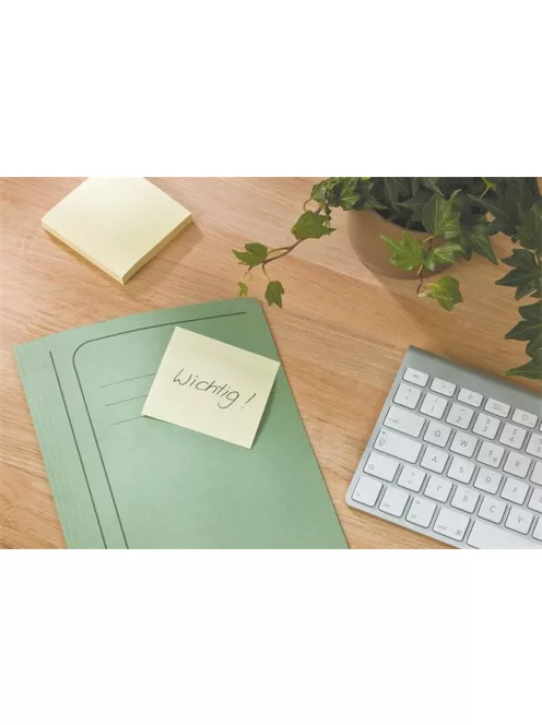 3M POSTIT Öntapadó jegyzettömb, "Z", 76x76 mm, 16x100 lap, környezetbarát, 3M POSTIT, sárga