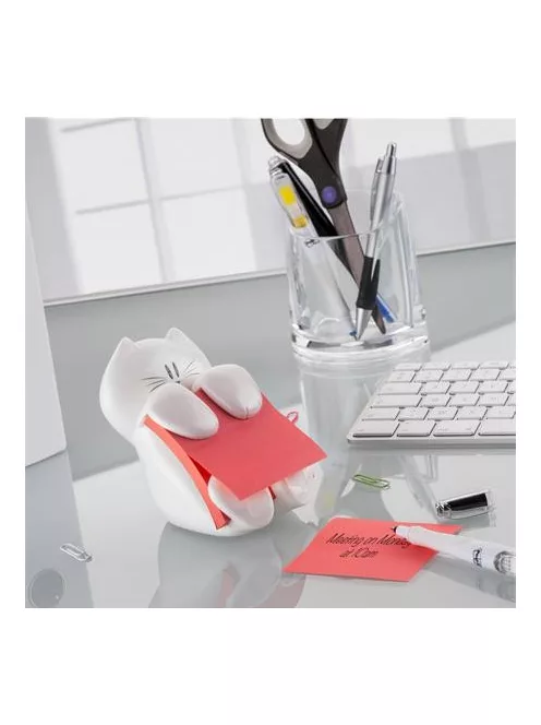 3M POSTIT Jegyzettömb adagoló, "Z", 3M POSTIT "Cica", fehér