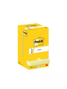   3M POSTIT Öntapadó jegyzettömb, "Z", 76x76 mm, 12x100 lap, 3M POSTIT, kanári sárga