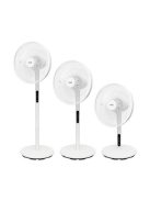 HOME Álló ventilátor, távirányítóval, állítható magasság, 40 cm, 60 W, HOME