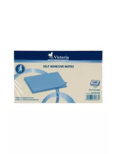   VICTORIA OFFICE Öntapadó jegyzettömb, 75x125 mm, 100 lap, VICTORIA OFFICE, sárga