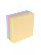 VICTORIA OFFICE Öntapadó jegyzettömb, 75x75 mm, 400 lap, VICTORIA OFFICE, pasztell