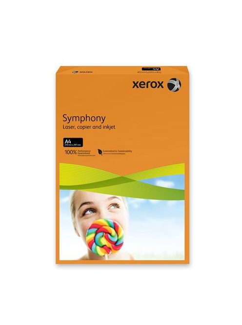 XEROX Másolópapír, színes, A4, 80 g, XEROX "Symphony", narancs (intenzív)